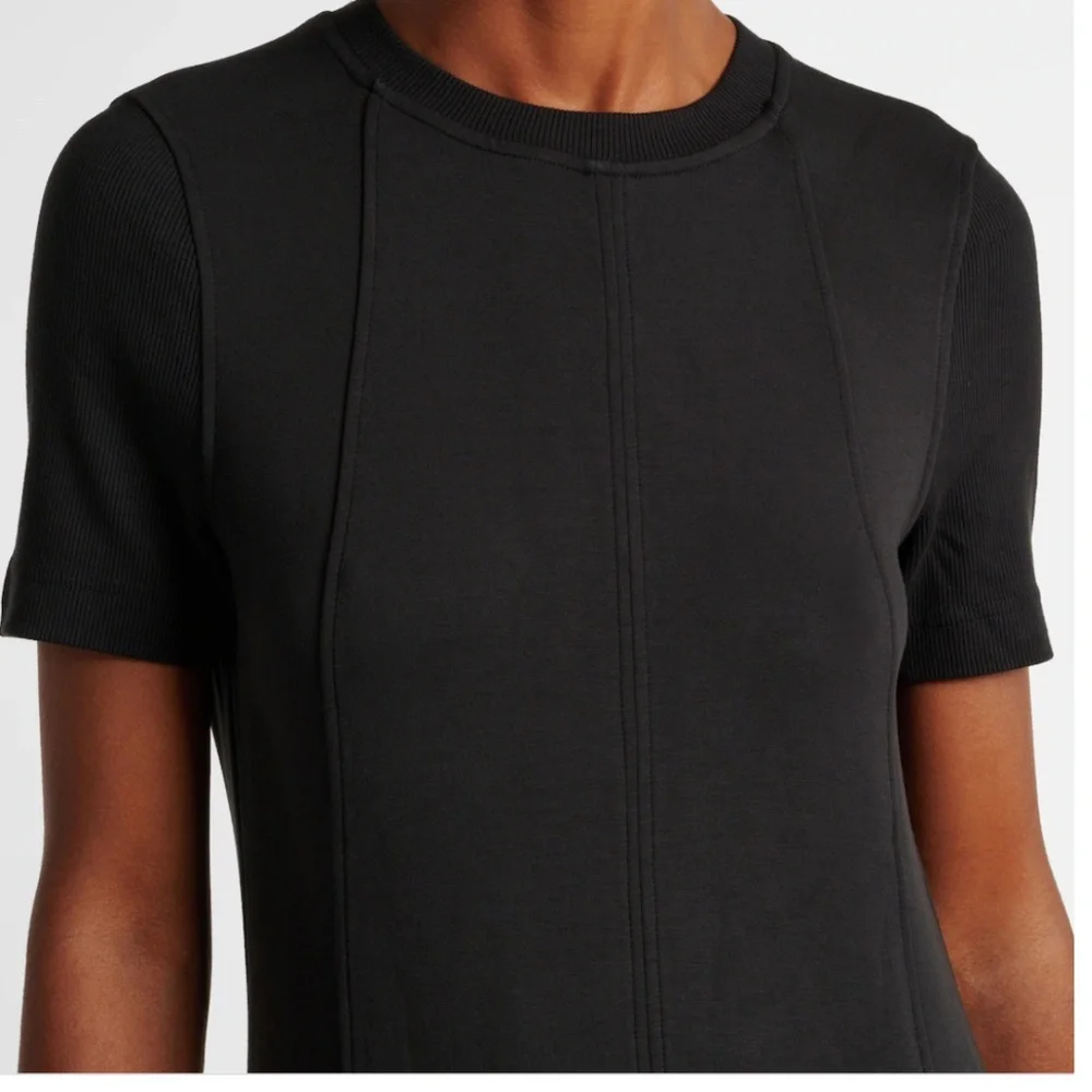 Varley Hattie Seam Stretch Jersey Maxi Dress 2.0 Black Size XS - Picture 2 of 8